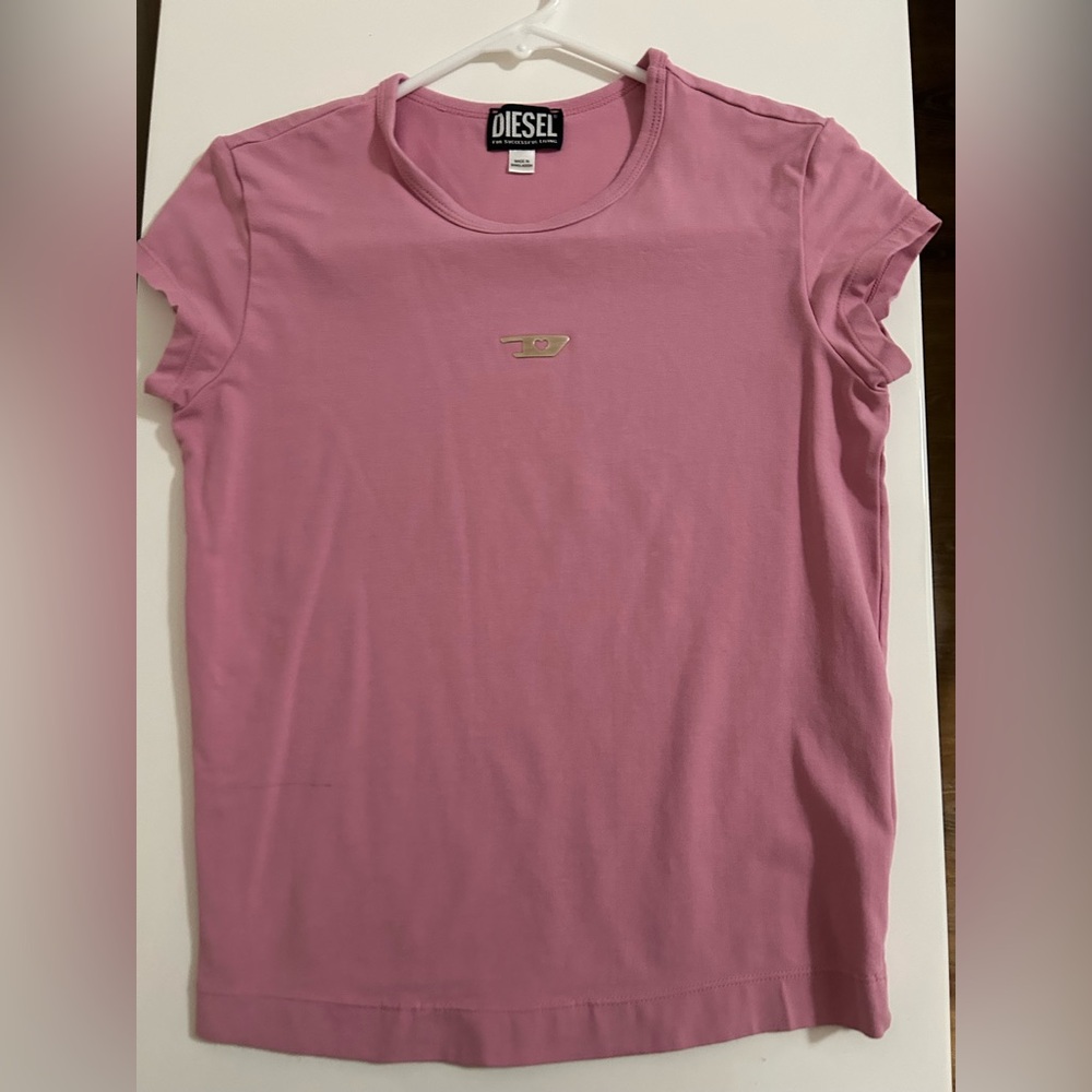Diesel Pink Short Sleeve Women's Tee